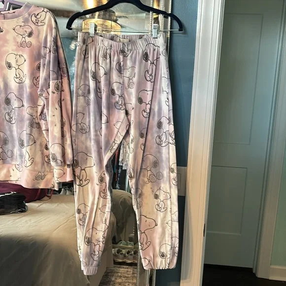 munki munki Kids Snoopy Pajama Set - Light Pink - Picture 3 of 5